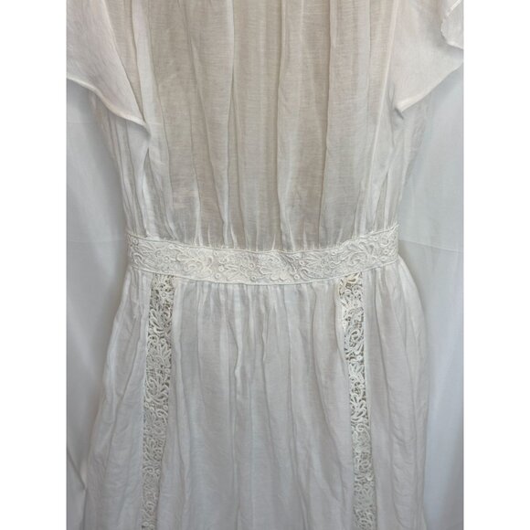 Isabel Marant Etoile Gisele White Lace Mini Dress - Size 8 - Picture 10 of 14